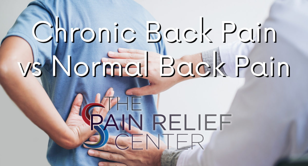 chronic back pain vs normal back pain
