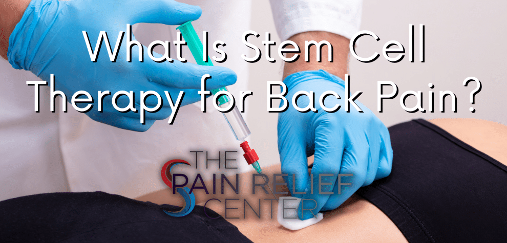 stem cell therapy for back pain